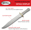 15" Stainless Steel Blade Blank Bowie Knife (BL7717)