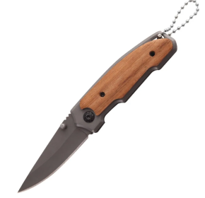 Folding Tactical Knife with Cuibourtia Wood Handle