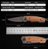 Folding Tactical Knife with Cuibourtia Wood Handle