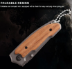 Folding Tactical Knife with Cuibourtia Wood Handle