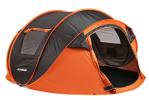 5-8 Person Black + Orange Pop-Up Camping Boat Tent