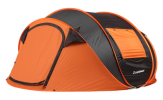 5-8 Person Black + Orange Pop-Up Camping Boat Tent