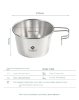 Stainless Steel Sierra Bowl (600ml Capacity)