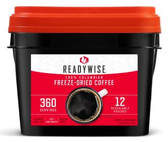 ReadyWise - 360 Serving Freeze Dried Coffee Bucket