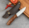 Full-tang Fixed Blade Knife with Leather Sheath