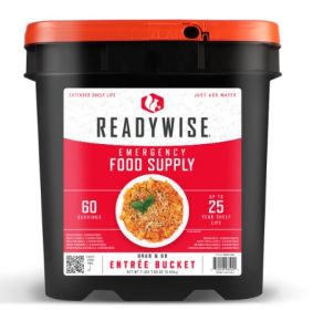 ReadyWise - 60 Serving Entrée Only Grab and Go Bucket