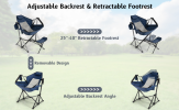 Hammock Camping Chair with Retractable Footrest and Carrying Bag