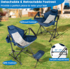 Hammock Camping Chair with Retractable Footrest and Carrying Bag