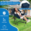 Hammock Camping Chair with Retractable Footrest and Carrying Bag