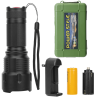 LED Rechargeable Zoomable Aluminum Alloy Flashlight