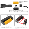 LED Rechargeable Zoomable Aluminum Alloy Flashlight