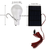 Portable 15w Solar LED Bulb with Solar Panel