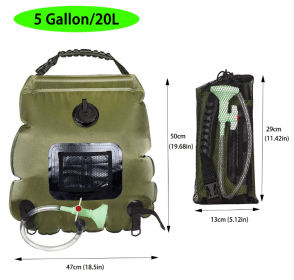 Portable 20L Solar Shower Water Bag