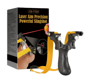 Powerful Slingshot with Laser Aim Precision