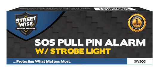 SOS Pull Pin Alarm w/ Strobe Light