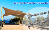 Sun Shade Sail Hardware Kit (6 Inch Rectangle)