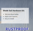 Sun Shade Sail Hardware Kit (6 Inch Rectangle)