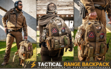 Tactical Range Backpack - with 3 Pistol Carrying Cases