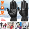 Unisex Leather Winter Gloves