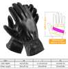 Unisex Leather Winter Gloves