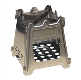 Folding Stainless Steel  Charcoal / Wood Burning Stove