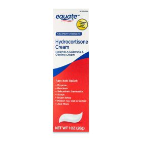 Equate Maximum Strength Hydrocortisone Cream, 1 oz