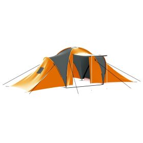 VidaXL 9 Person Tent (Gray and Orange)