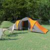 VidaXL 6 Person Tent (Gray and Orange)