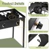 Portable Propane 3 Burner Gas Cooker (225,000 BTU)