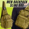 Men's Tactical Sling Chest Pack (Lt Green)