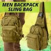 Men's Tactical Sling Chest Pack (Lt Green)