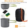 8Pcs Camping Cooking Ware Set