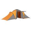 VidaXL 6 Person Tent (Gray and Orange)