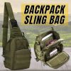 Men's Tactical Sling Chest Pack (Dk Green)