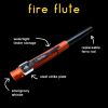 Fire Flute Whistle with Ferro Rod