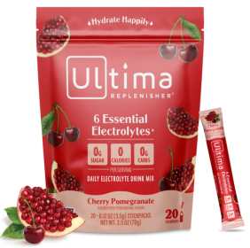 Ultima Replenisher - Electrolyte Powder - Case Of 20-0.12 Oz (Choice of Flavor) (Flavor: Cherry Pomegranate)