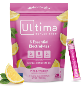 Ultima Replenisher - Electrolyte Powder - Case Of 20-0.12 Oz (Choice of Flavor) (Flavor: Pink Lemonade)