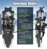 Hiking Lightweight Terrain Snowshoes With Flexible Pivot System