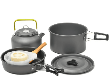 All-in-one Cookware Mega Bundle (9 PC Set) (Color: Black)