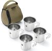 Camp Kitchen Kettle with Cups & Bag for Outdoor Adventures