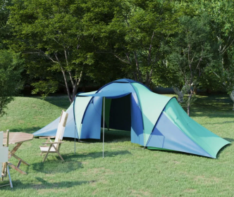 Camping Tent (6 Person) (Color: Blue & Green)