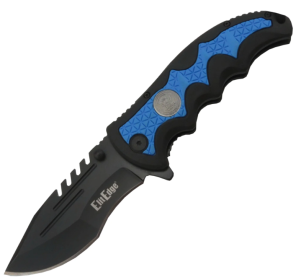 Military Medallion 8.5" Rescue Knife (Style: Navy)