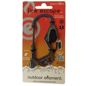 Fire Escape - Fire Starting Multi-tool Carabiner (Color: Aurora(multicolor))