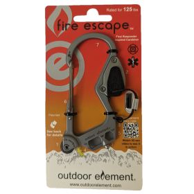 Fire Escape - Fire Starting Multi-tool Carabiner (Color: Silverthorne)