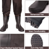 Sunocity Chest Fishing Waders with Boots