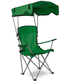 Foldable Canopy Camping Chair (Color: Green)