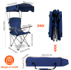 Foldable Canopy Camping Chair