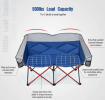 Folding Camping Chair with Bags and Padded Backrest