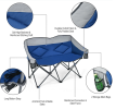 Folding Camping Chair with Bags and Padded Backrest