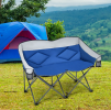 Folding Camping Chair with Bags and Padded Backrest